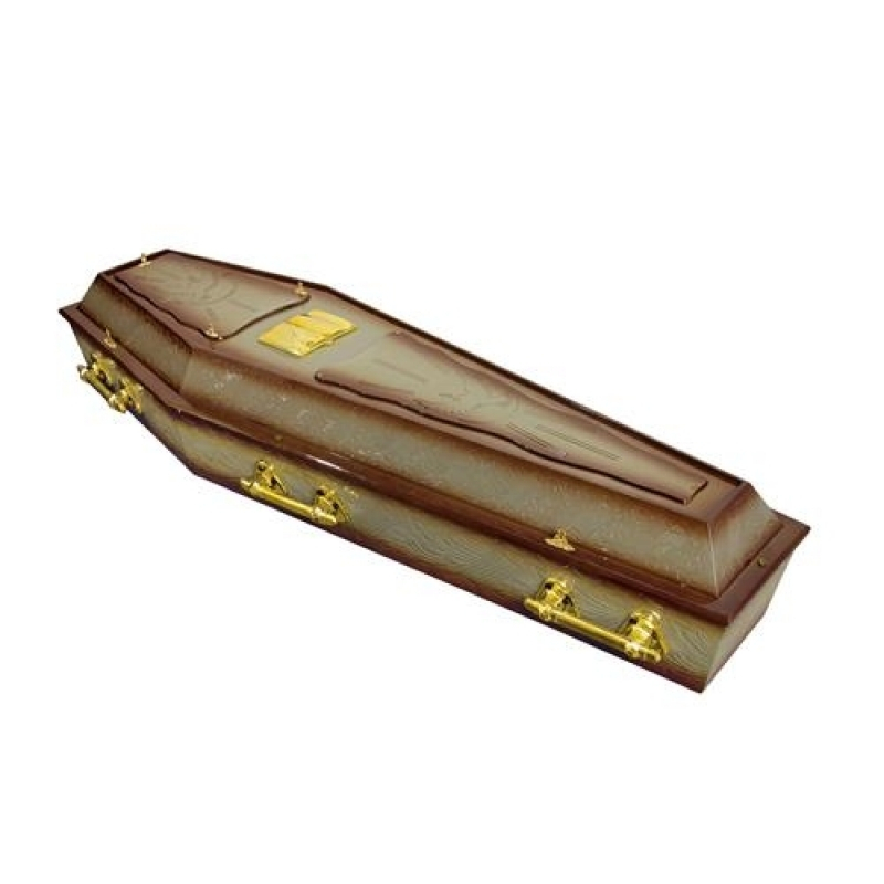 Qual o Valor de Caixao Preto com Dourado Barroso - Caixão Fúnebre para Adulto
